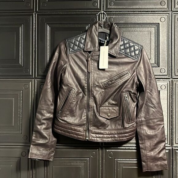 French Connection Jackets & Blazers - French Connection leather jacket